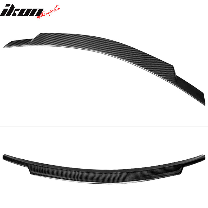 2008-2014 Benz W204 C74 Style Red Clear Rear Spoiler Wing Carbon Fiber