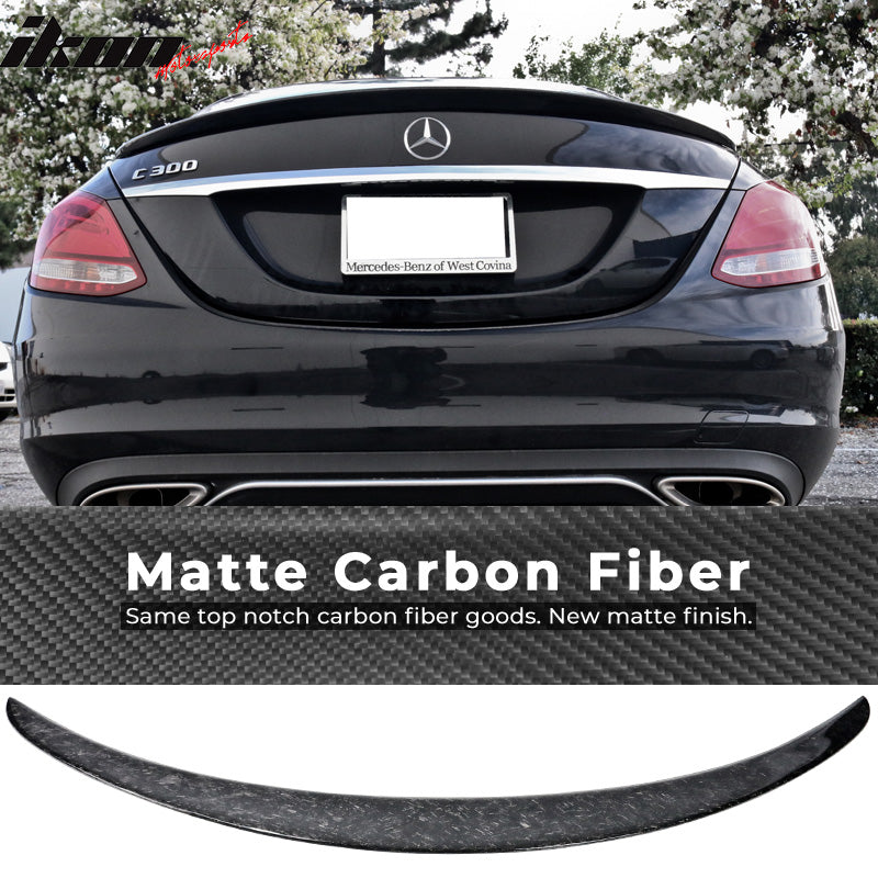2015-2021 Benz C W205 4dr AMG Style Forged Trunk Spoiler Carbon Fiber