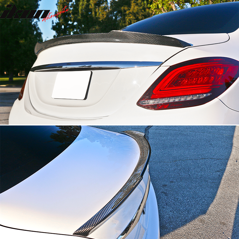 2015-2021 Benz W205 C Class Sedan FD Style Trunk Spoiler Carbon Fiber