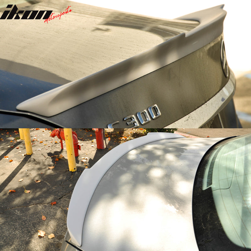 2015-21 Mercedes-Benz W205 C Class Sedan V Style FRP Rear Spoiler Wing