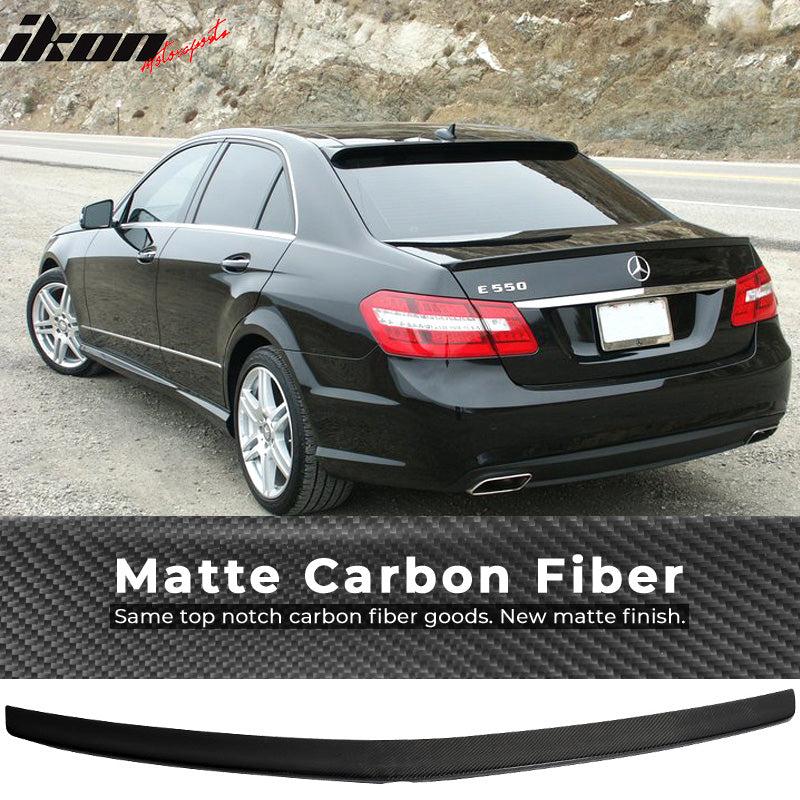 2010-2016 Mercedes-Benz W212 Sedan E-Class Trunk Spoiler Carbon Fiber
