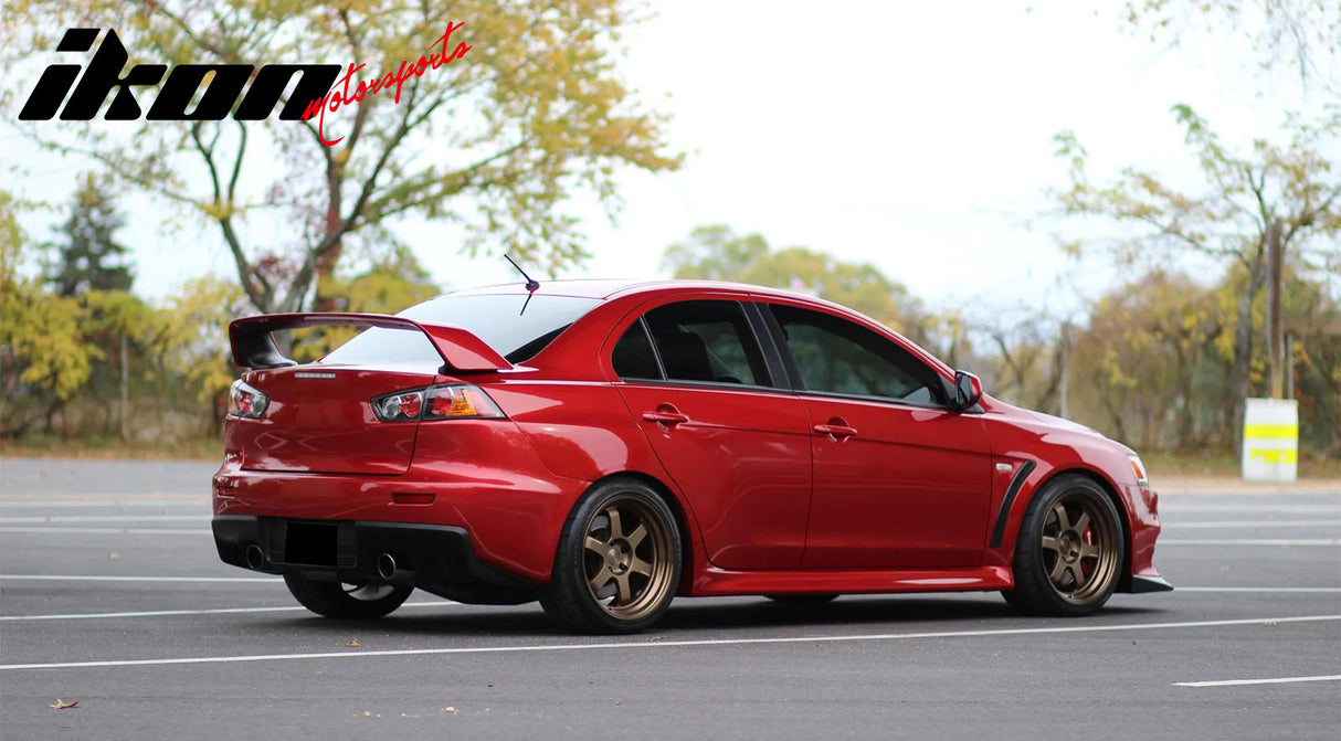 2008-2017 Mitsubishi Lancer Japan Style Unpainted Gray Trunk Spoiler