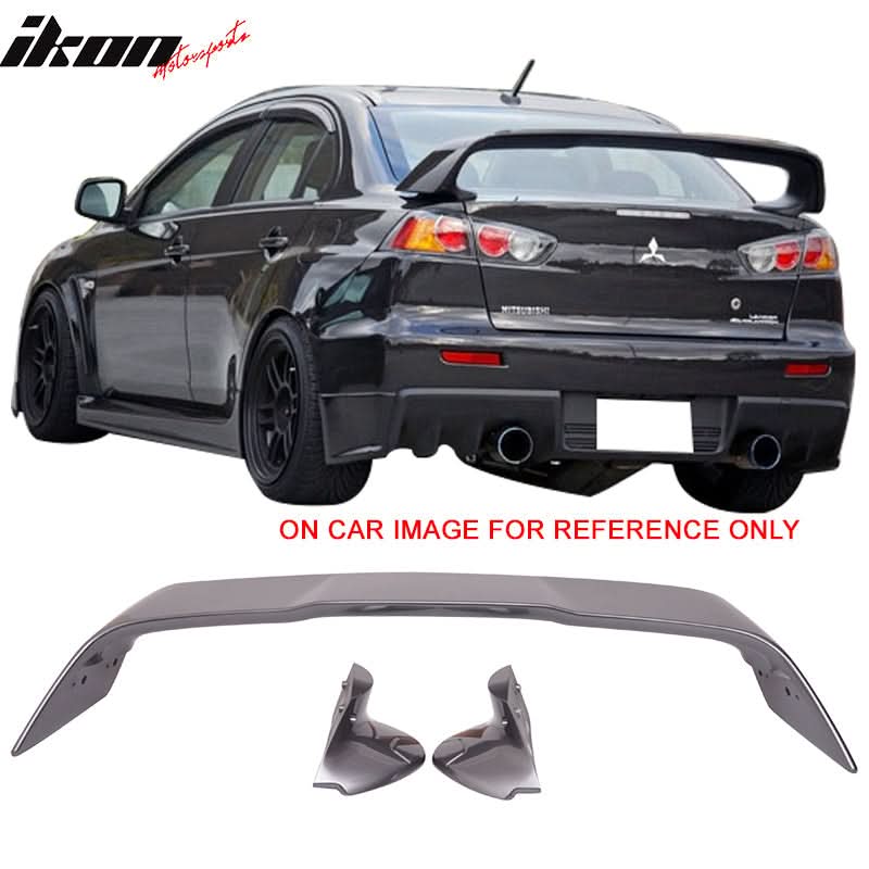 2008-2017 Mitsubishi Lancer Evolution 10 X Trunk Spoiler Wing Lip ABS