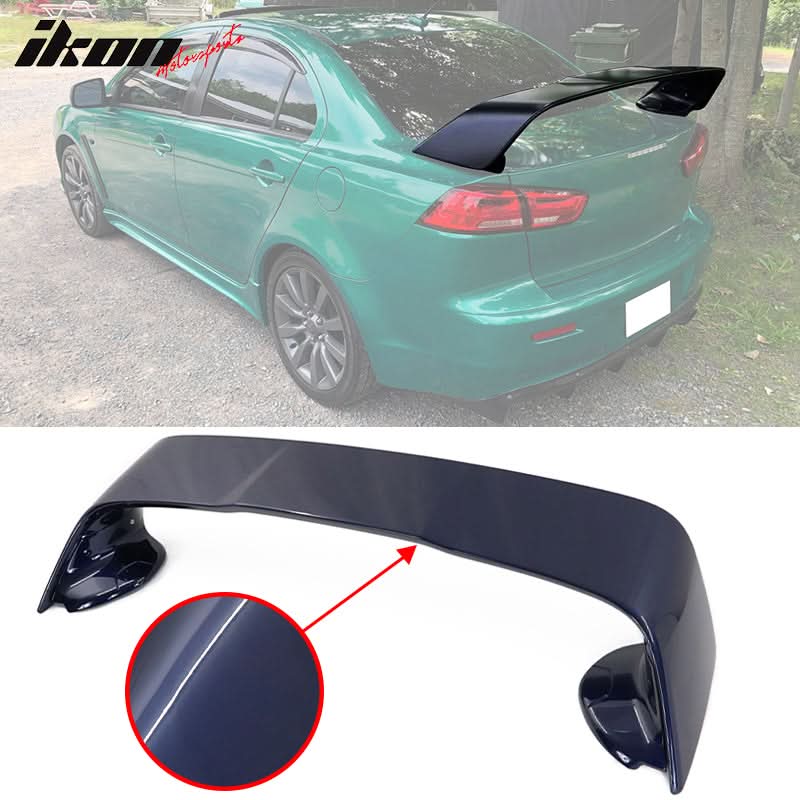 2008-2017 Mitsubishi Lancer Evolution 10 X Trunk Spoiler Wing Lip ABS
