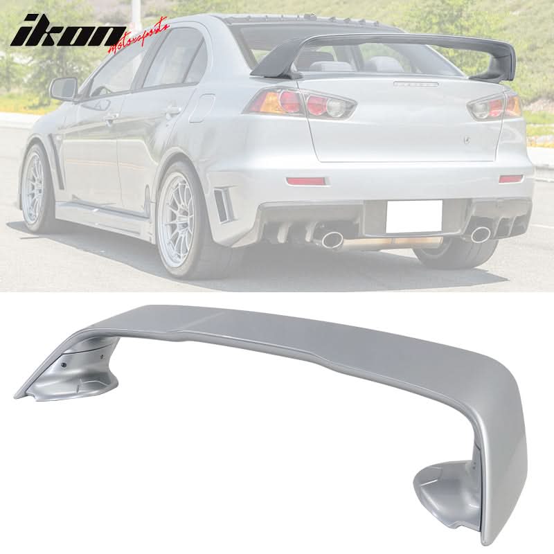 2008-2017 Mitsubishi Lancer Evolution 10 X Trunk Spoiler Wing Lip ABS
