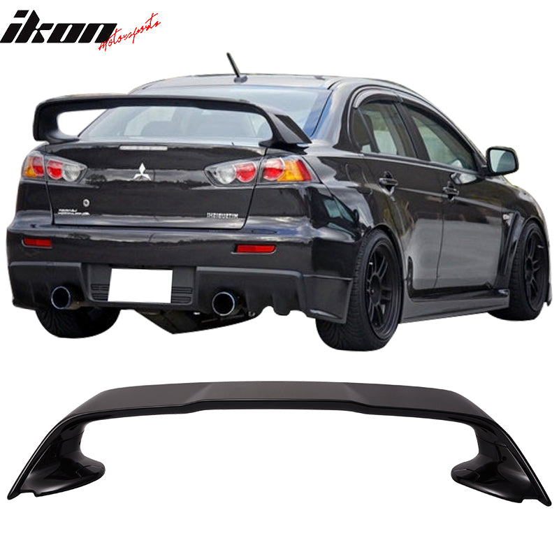 2008-2017 Mitsubishi Lancer Evolution 10 X Trunk Spoiler Wing Lip ABS