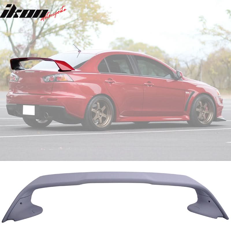 2008-2017 Mitsubishi Lancer Evolution 10 X Trunk Spoiler Wing Lip ABS