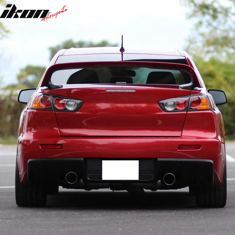 2008-2017 Mitsubishi Lancer Evolution 10 X Trunk Spoiler Wing Lip ABS
