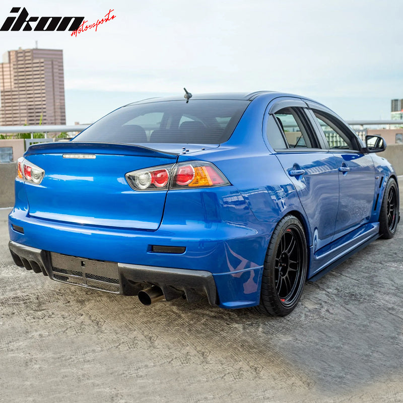 2008-2017 Mitsubishi Lancer EVO X 10 RS Rear Trunk Spoiler ABS