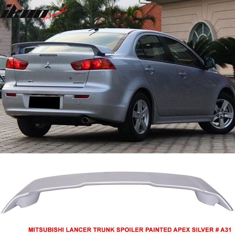 2008-2017 Mitsubishi Lancer Rear Trunk Spoiler Ducktail Wing Lip ABS