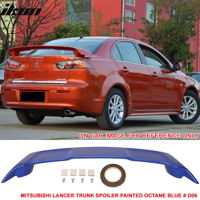 2008-2017 Mitsubishi Lancer Rear Trunk Spoiler Ducktail Wing Lip ABS