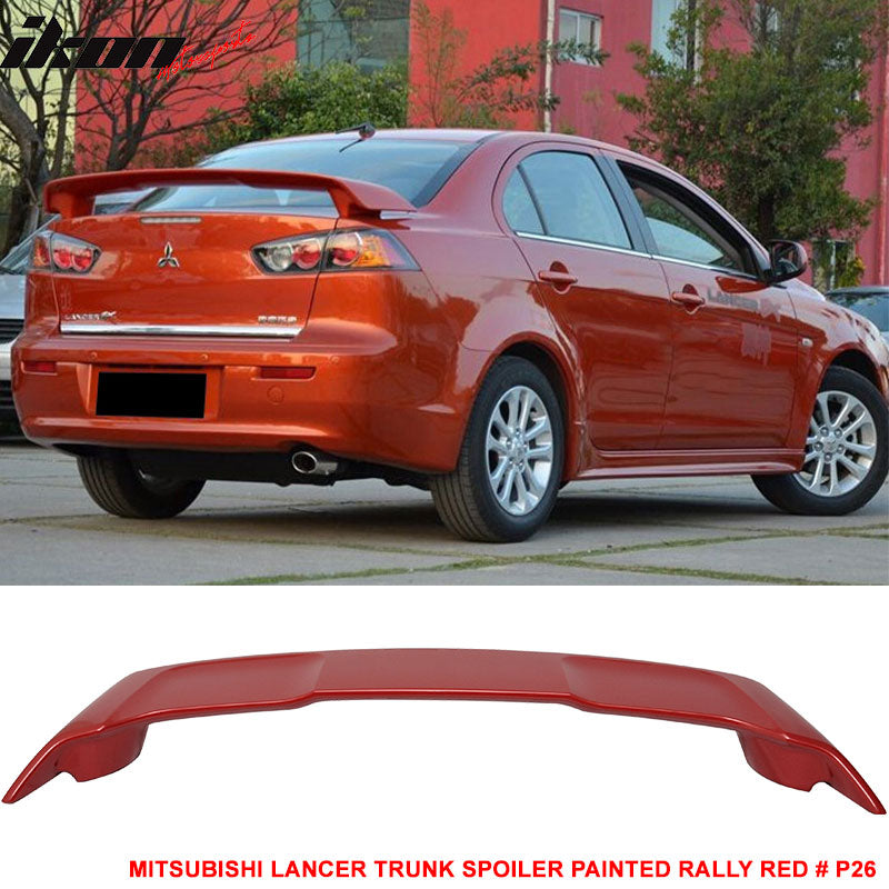 2008-2017 Mitsubishi Lancer Rear Trunk Spoiler Ducktail Wing Lip ABS