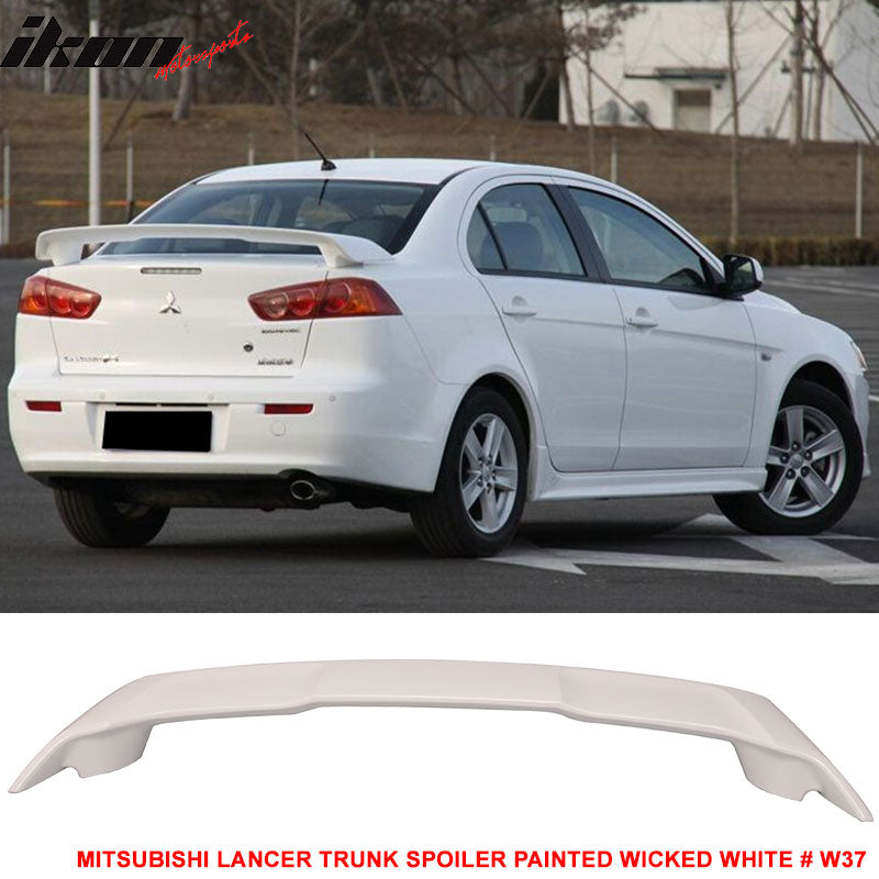 2008-2017 Mitsubishi Lancer Rear Trunk Spoiler Ducktail Wing Lip ABS