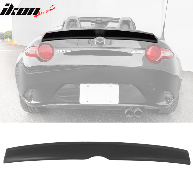 2016-2025 Mazda MX-5 & MX-5 Miata Unpainted Rear Trunk Spoiler Lip FRP