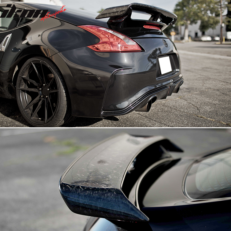 2009-2021 Nissan 370Z Coupe Rear Trunk Spoiler Ducktail Wing Lip ABS