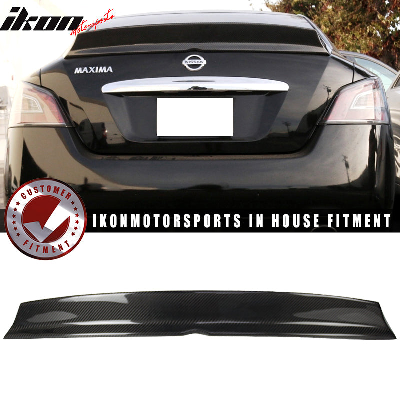 2009-2015 Nissan Maxima A35 IKON Trunk Spoiler Splitter Carbon Fiber