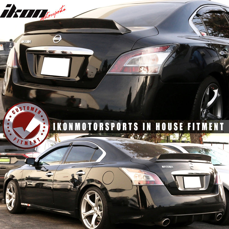 2009-2015 Nissan Maxima A35 IKON Trunk Spoiler Splitter Carbon Fiber