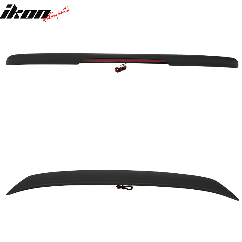 2013-2019 Nissan Sentra Rear Spoiler Wing LED Brake Light Matte Black