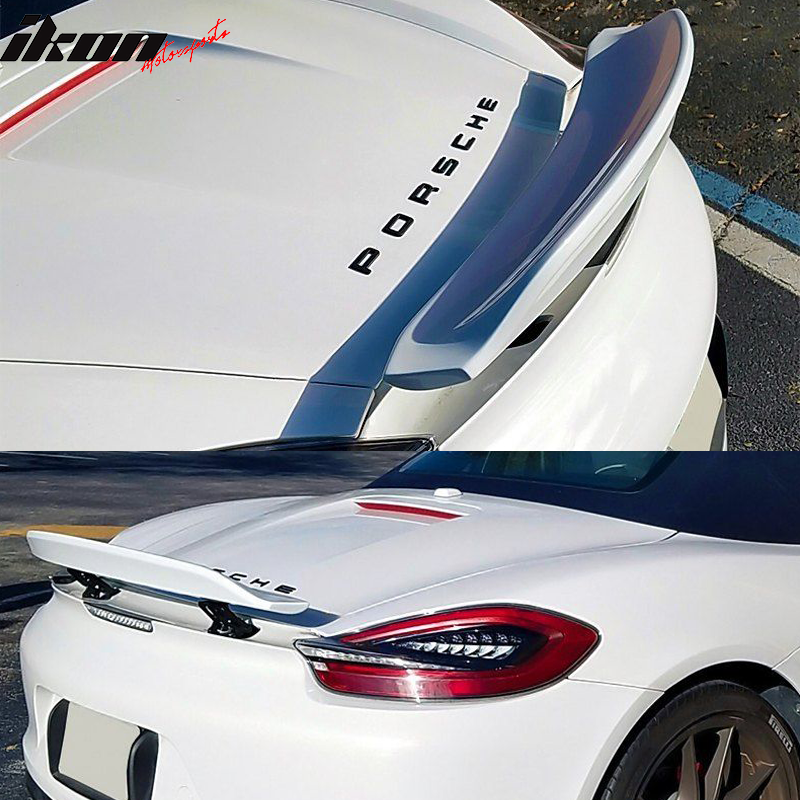 2013-2016 Porsche 981 Cayman Unpainted Ducktail Rear Spoiler Wing ABS