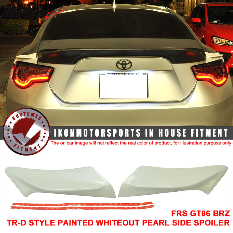 2013-2020 Scion FRS Subaru BRZ Toyota 86 Trunk Side Spoiler Splitter