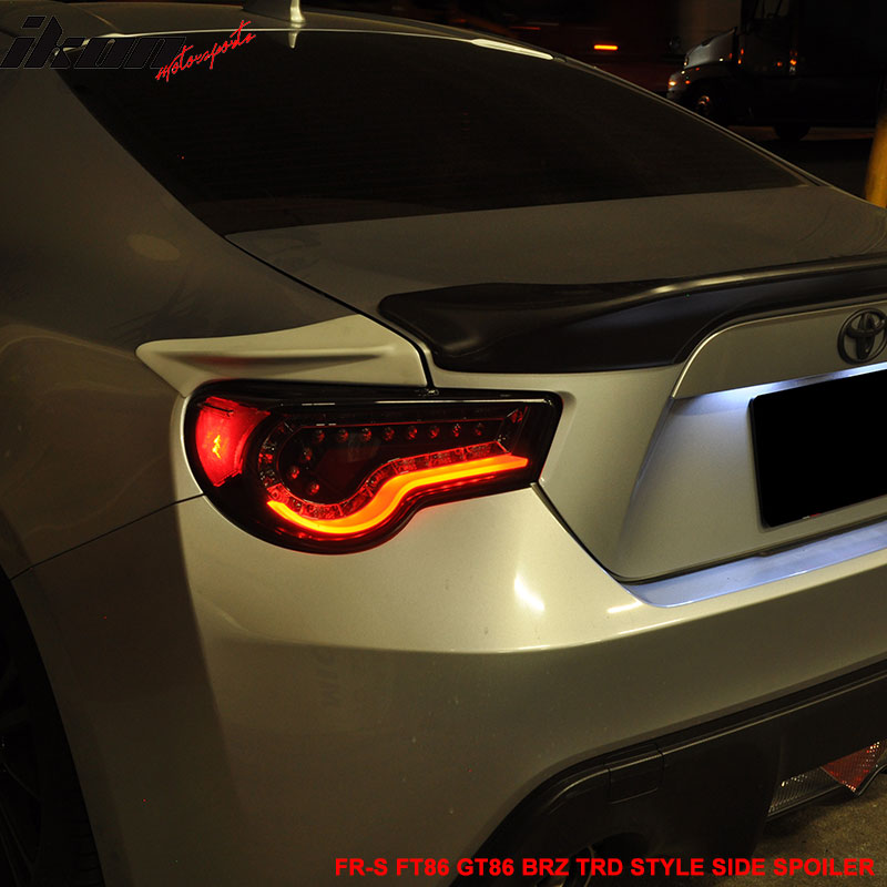 2013-2020 Scion FRS Subaru BRZ Toyota 86 Trunk Side Spoiler Splitter