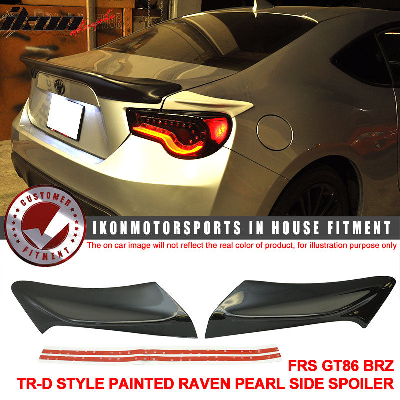 2013-2020 Scion FRS Subaru BRZ Toyota 86 Trunk Side Spoiler Splitter