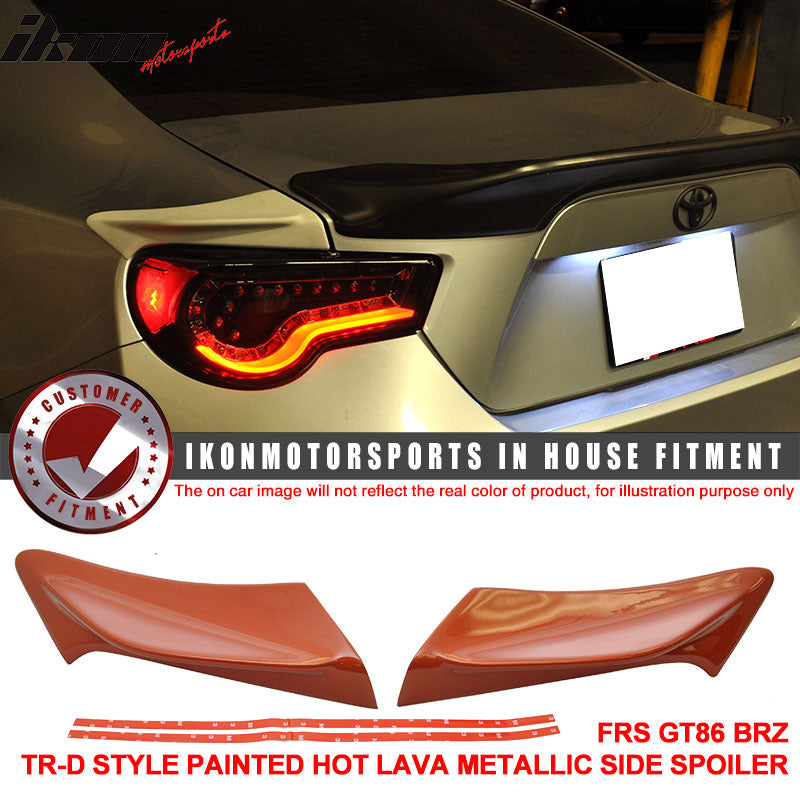 2013-2020 Scion FRS Subaru BRZ Toyota 86 Trunk Side Spoiler Splitter