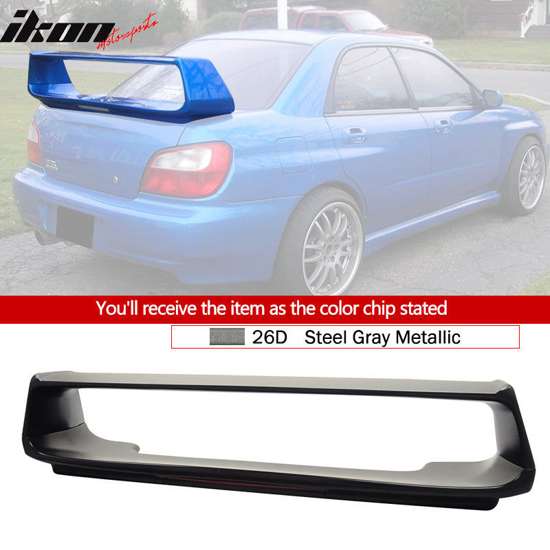 2002-2007 Subaru Impreza WRX Sti OE Trunk Spoiler w/ 3RD Brake Light