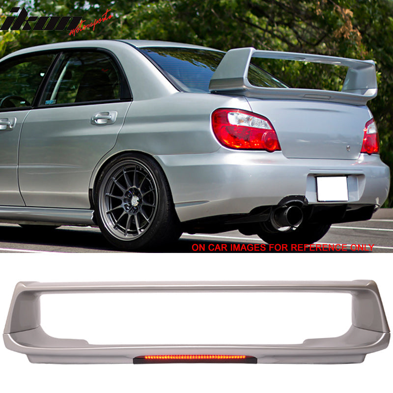 2002-2007 Subaru Impreza WRX Sti OE Trunk Spoiler w/ 3RD Brake Light