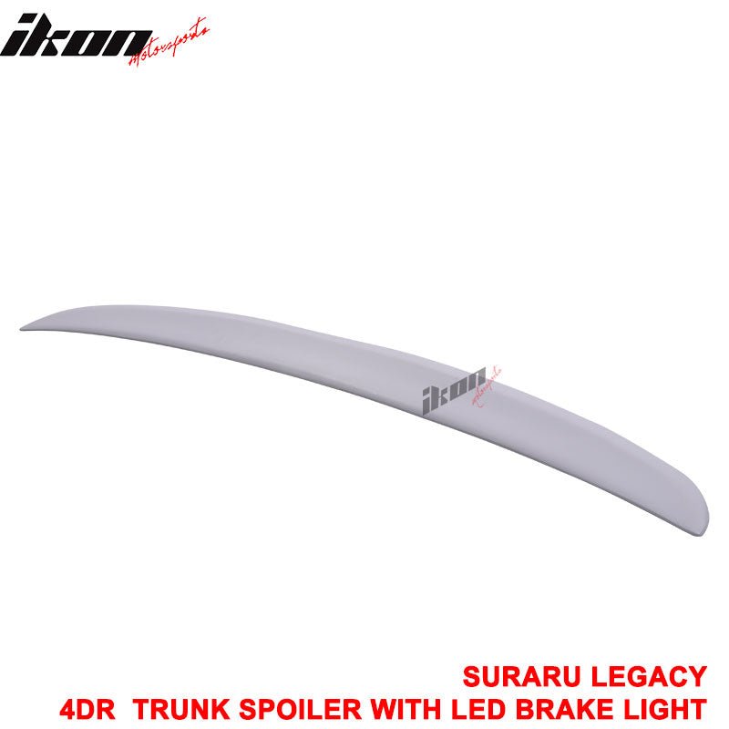 05-09 Subaru Legacy Sedan Black Rear Spoiler Wing LED Brake Light FRP