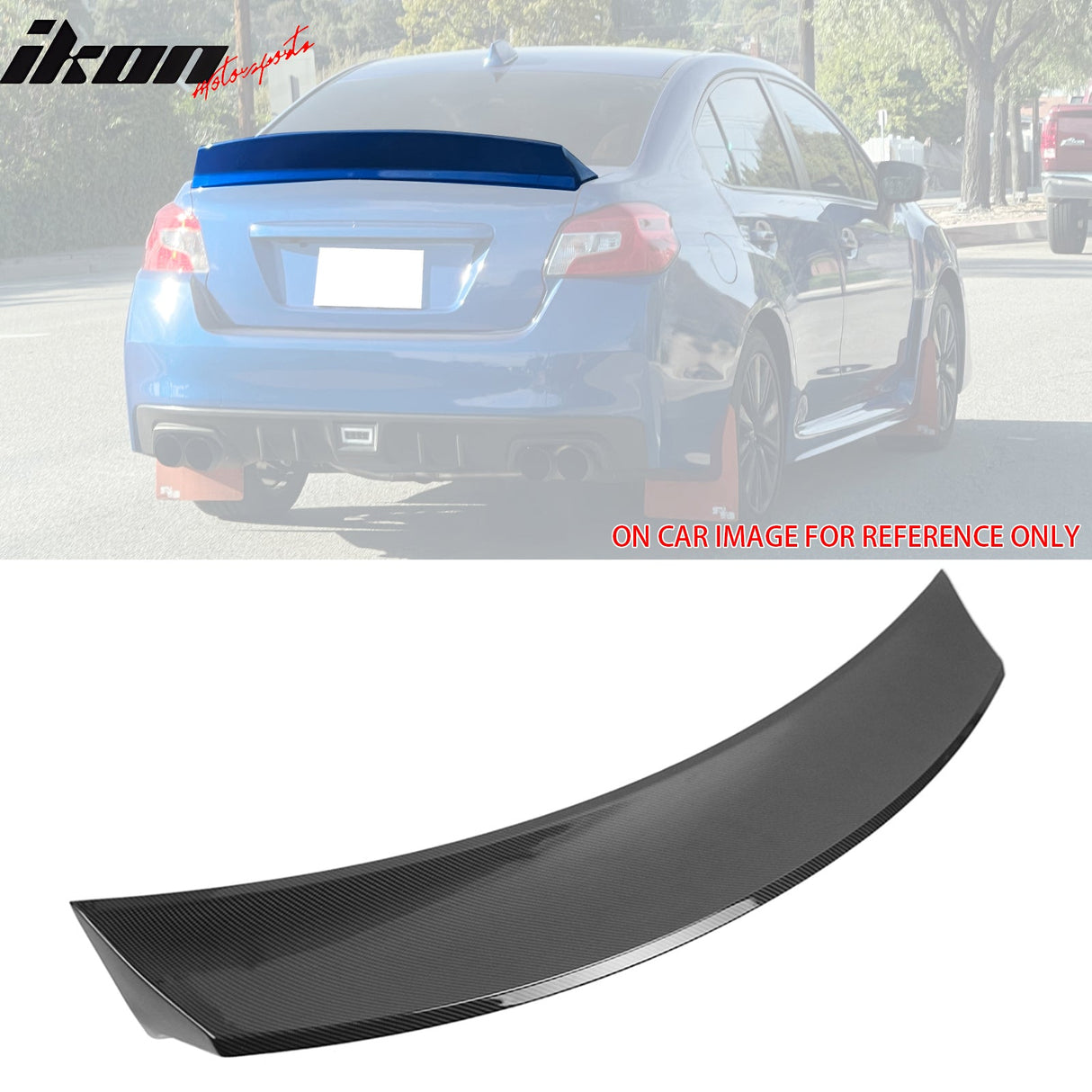 2012-2021 Subaru Impreza Duckbill Carbon Fiber Print Trunk Spoiler ABS