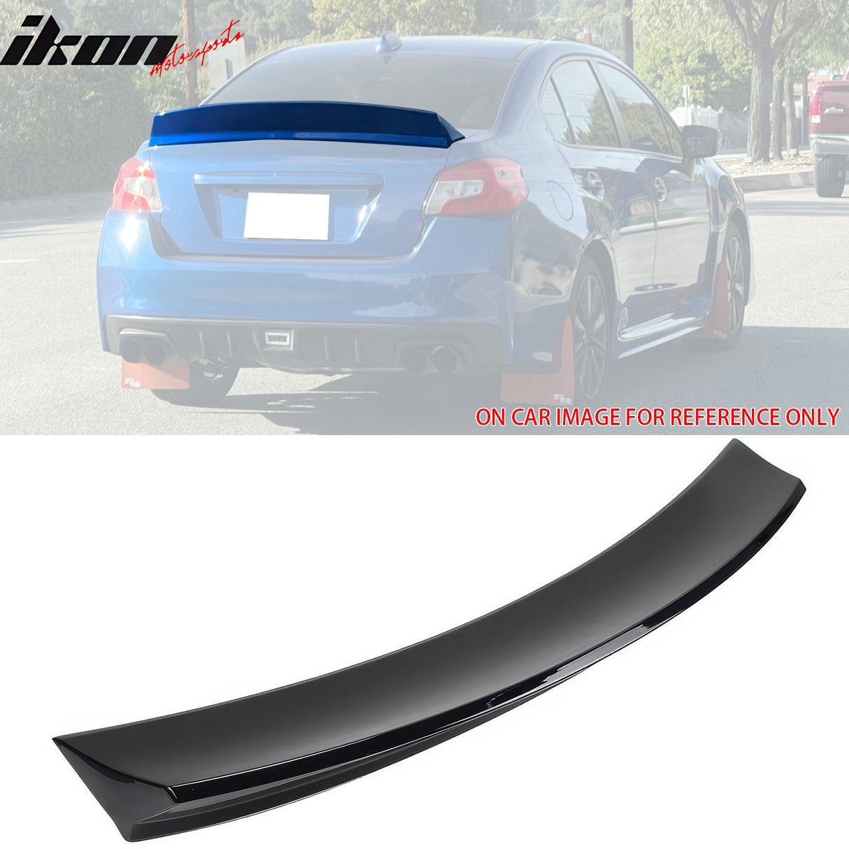 2012-2021 Subaru WRX Impreza Duckbill Gloss Black Trunk Spoiler ABS