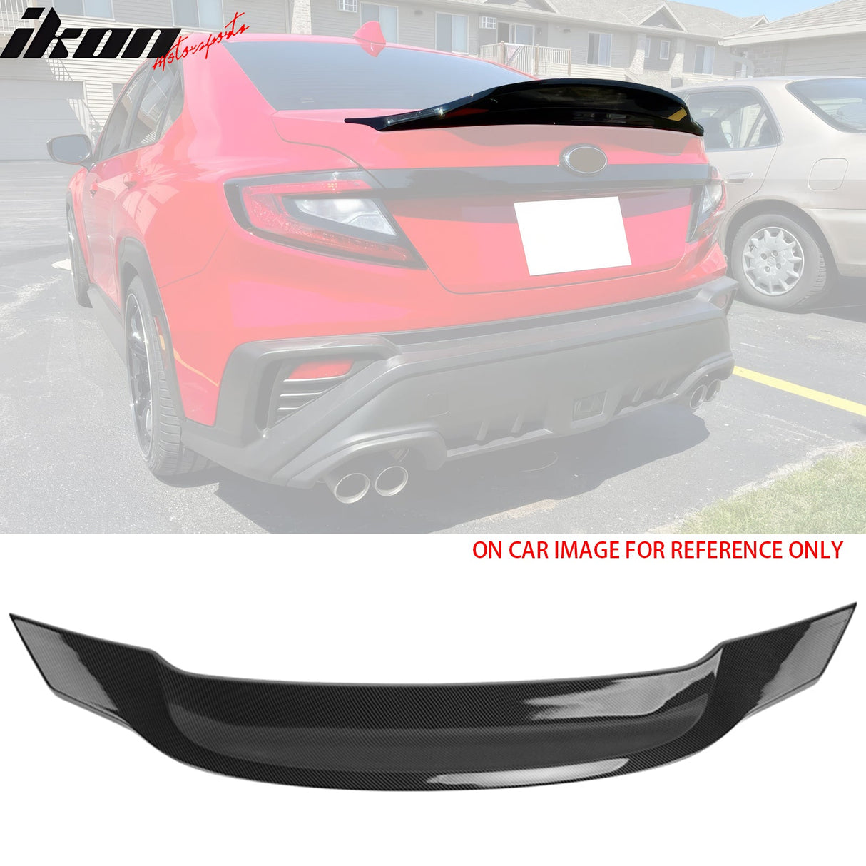 2022-2025 Subaru WRX R Style Carbon Fiber Print Trunk Spoiler ABS