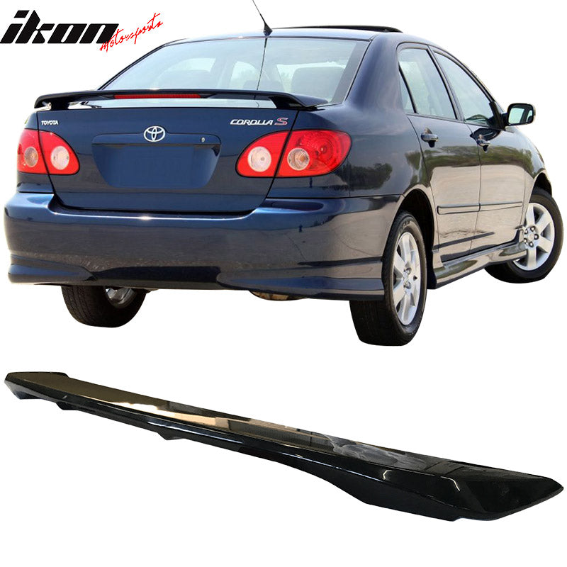 2003-08Â Toyota Corolla OE Gloss Black Rear Spoiler Wing & Brake Light