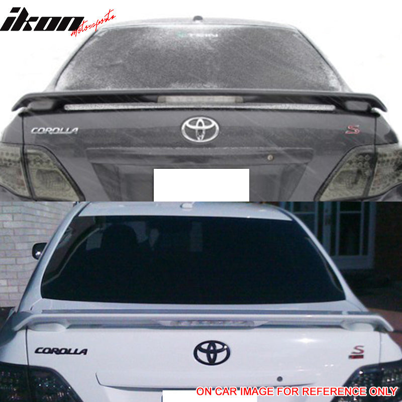 2009-2013 Toyota Corolla Trunk Spoiler W/LED Brake Light OE Style ABS