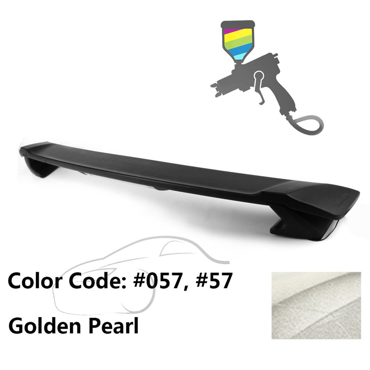 2009-2013 Corolla Sedan Sportivo Trunk Spoiler & LED Brake Light ABS