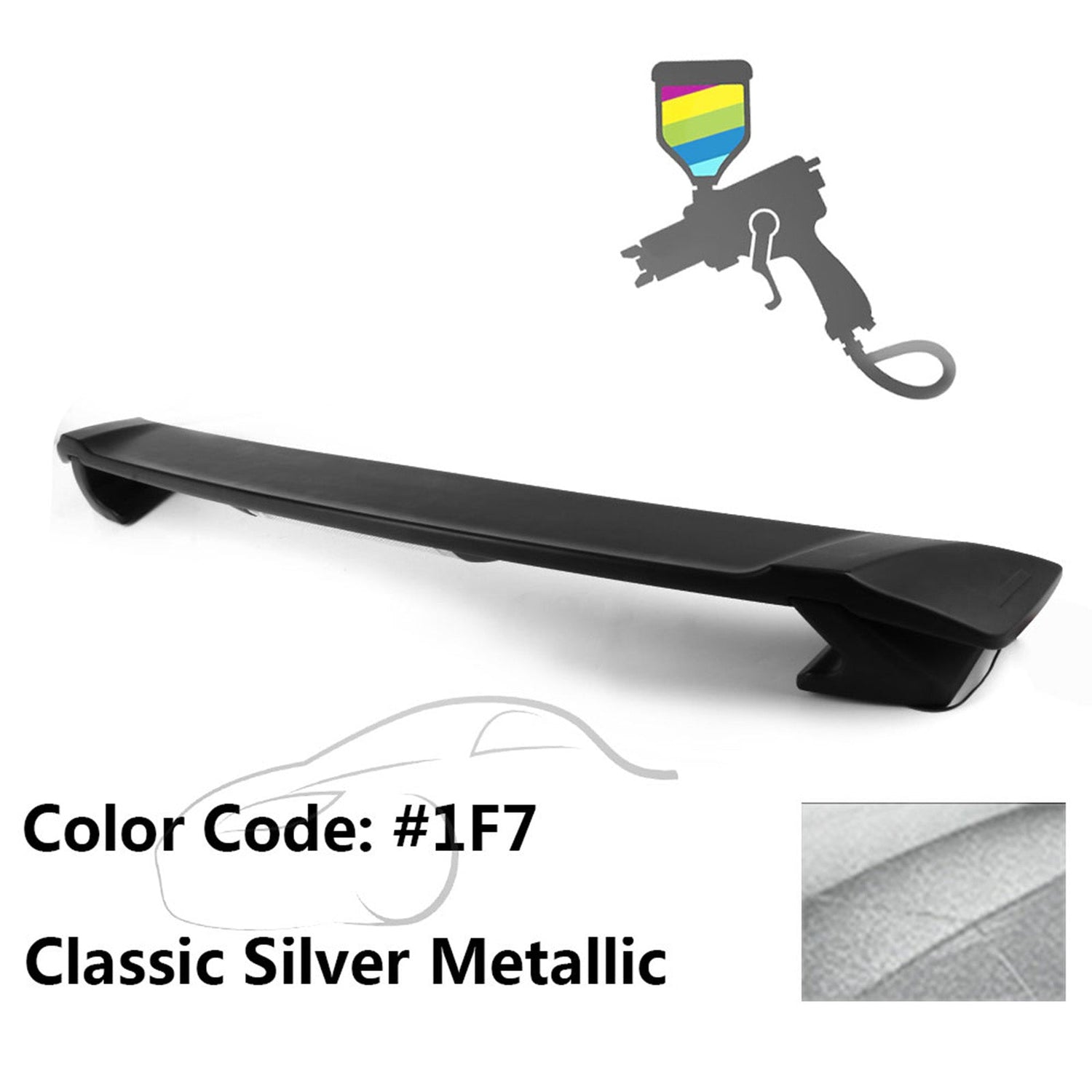 2009-2013 Corolla Sedan Sportivo Trunk Spoiler & LED Brake Light ABS