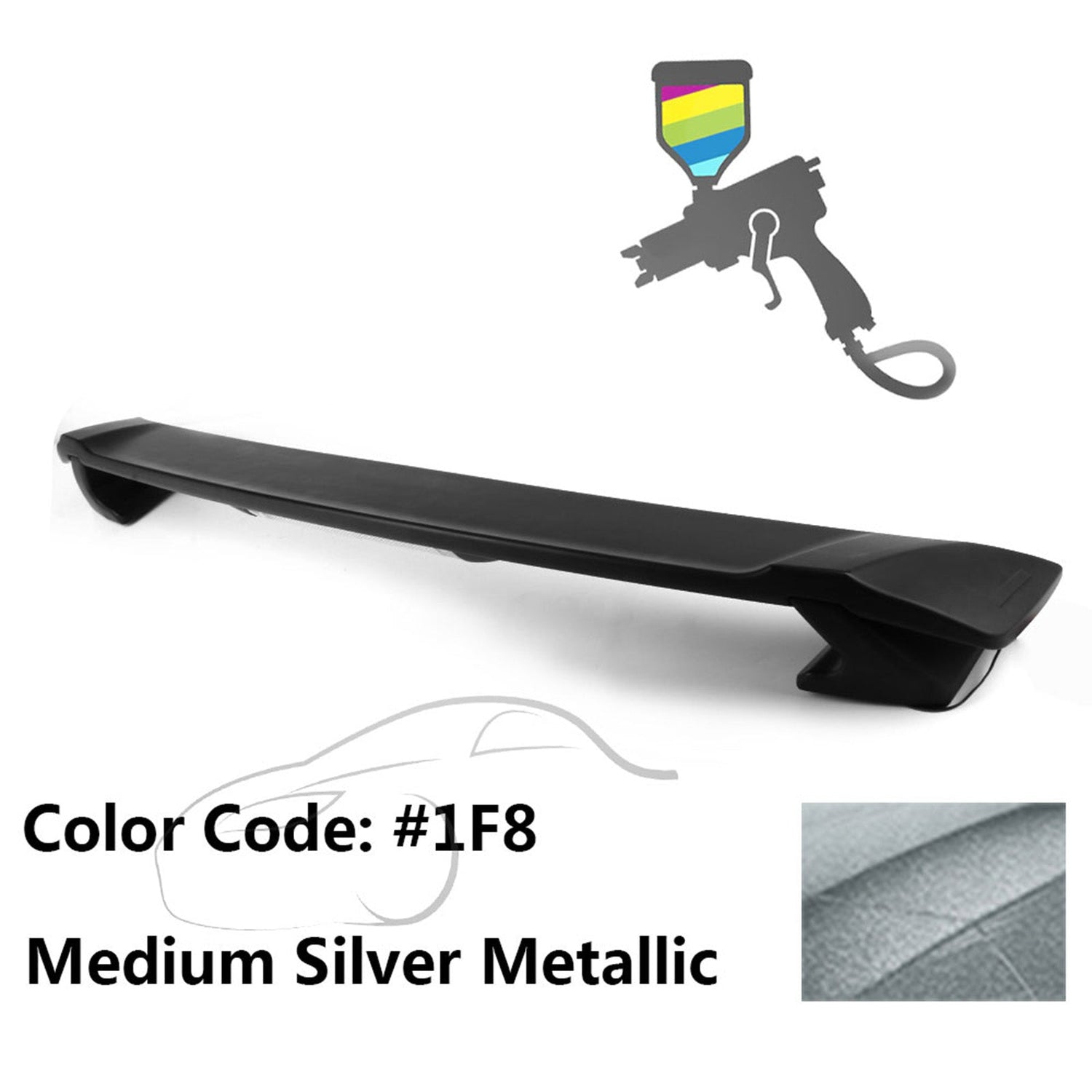 2009-2013 Corolla Sedan Sportivo Trunk Spoiler & LED Brake Light ABS