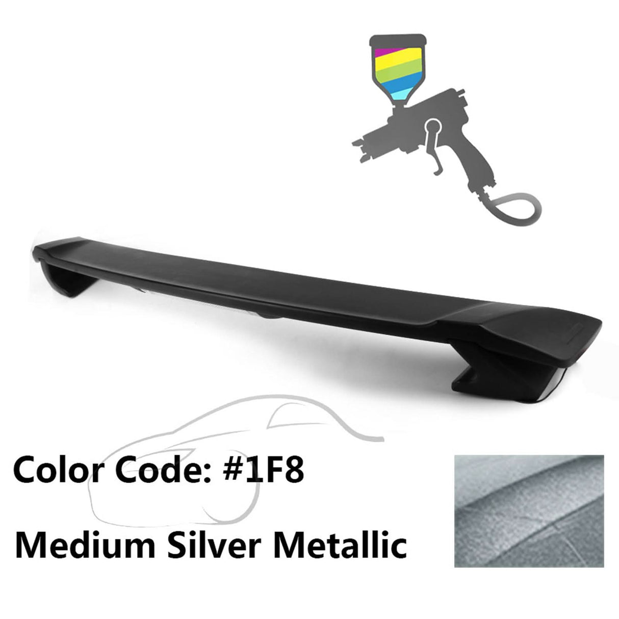 2009-2013 Corolla Sedan Sportivo Trunk Spoiler & LED Brake Light ABS