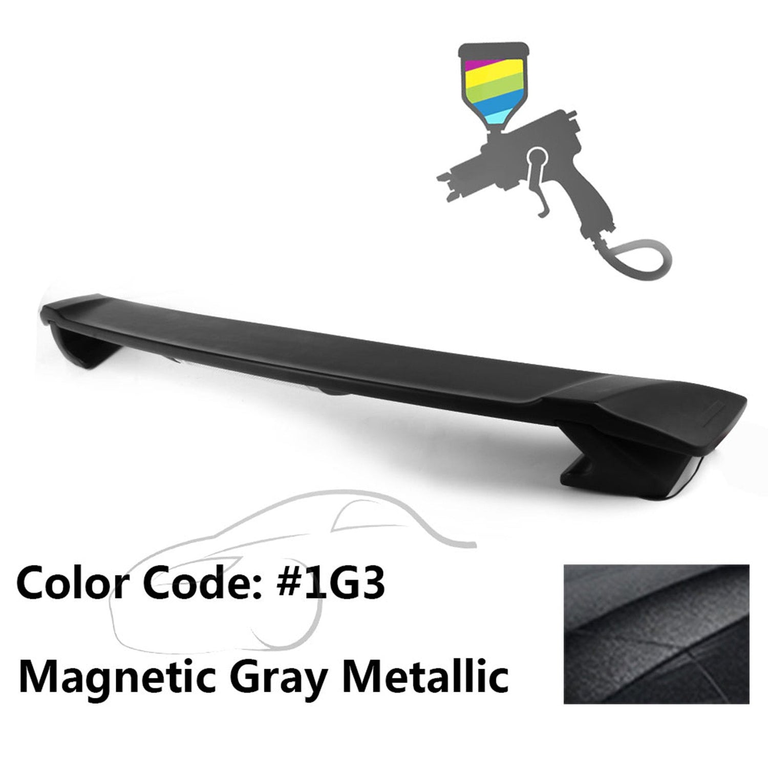 2009-2013 Corolla Sedan Sportivo Trunk Spoiler & LED Brake Light ABS