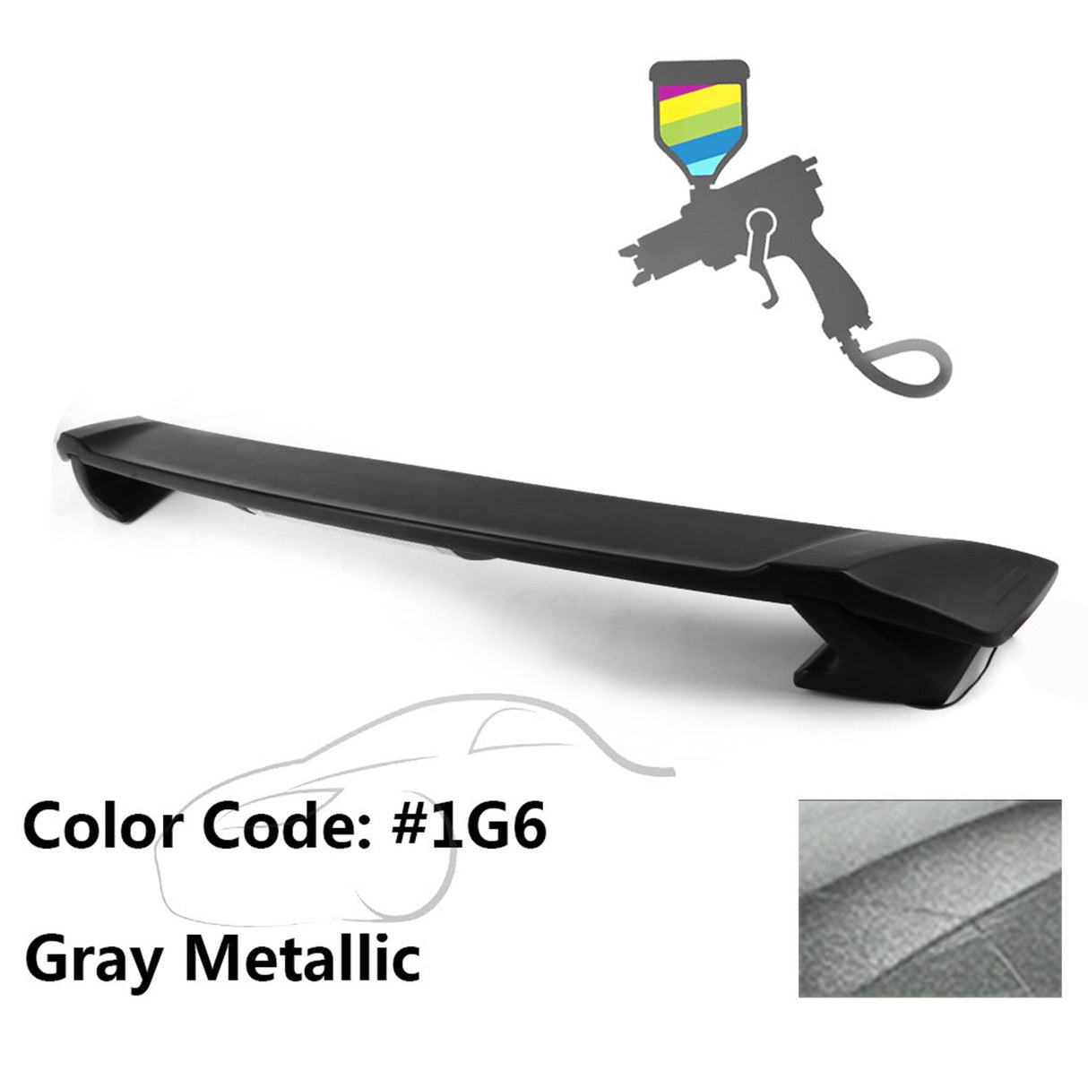 2009-2013 Corolla Sedan Sportivo Trunk Spoiler & LED Brake Light ABS