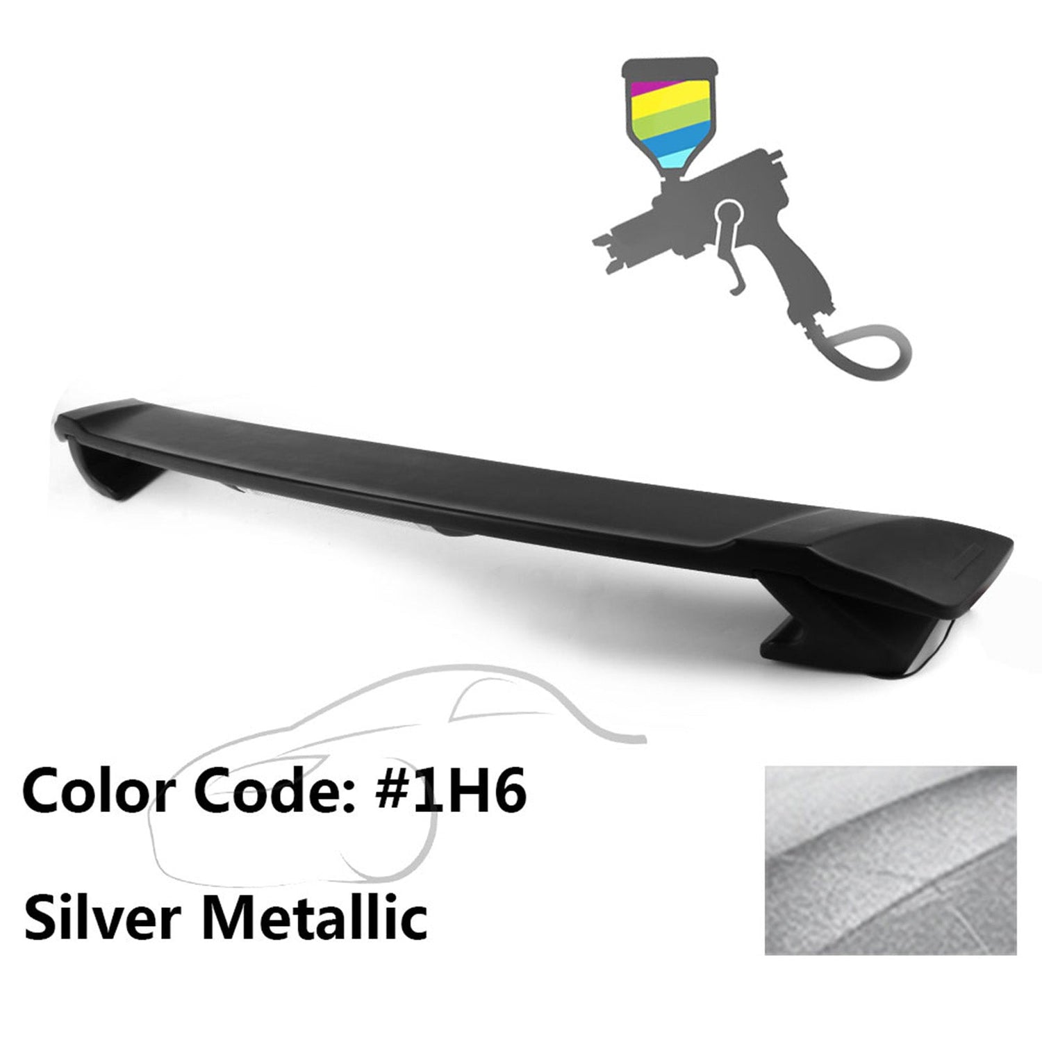 2009-2013 Corolla Sedan Sportivo Trunk Spoiler & LED Brake Light ABS