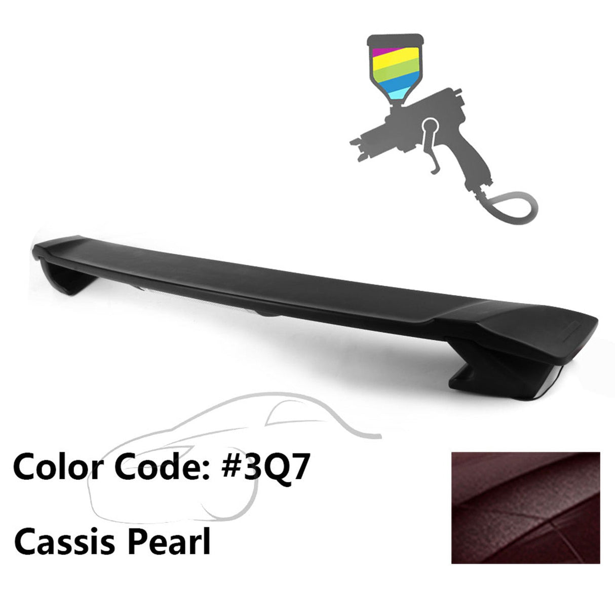 2009-2013 Corolla Sedan Sportivo Trunk Spoiler & LED Brake Light ABS