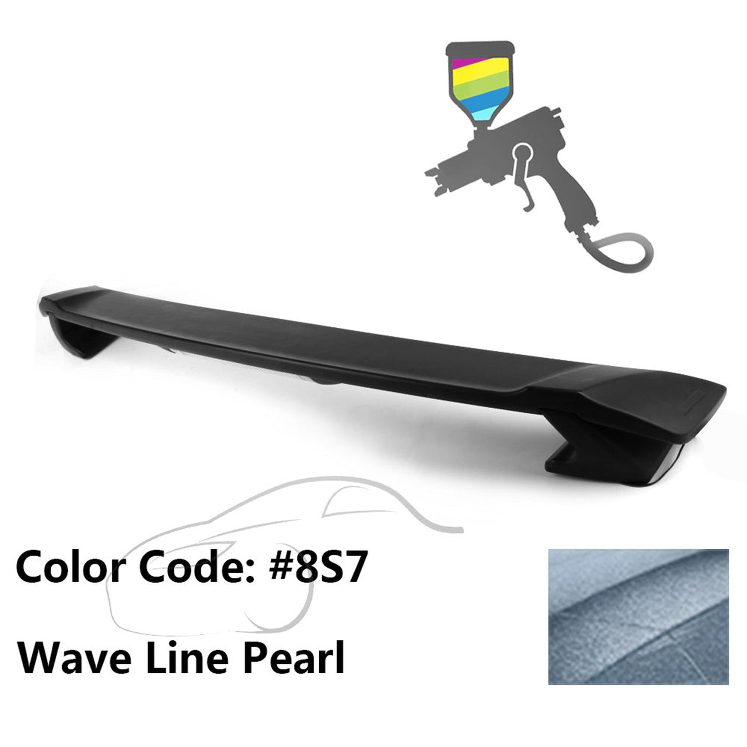 2009-2013 Corolla Sedan Sportivo Trunk Spoiler & LED Brake Light ABS