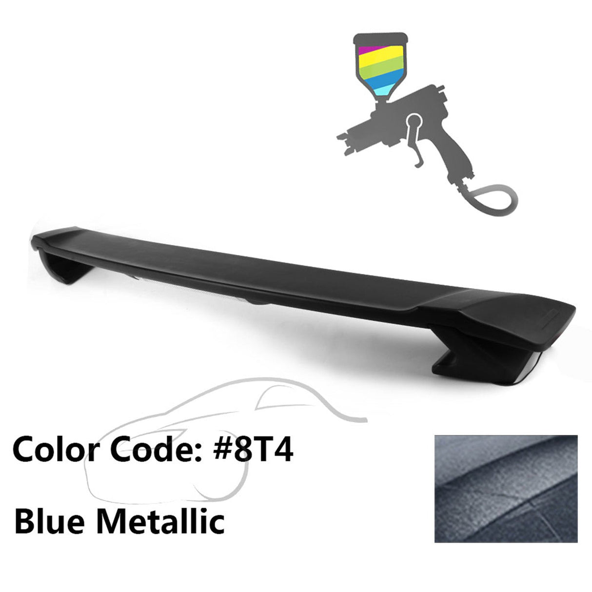 2009-2013 Corolla Sedan Sportivo Trunk Spoiler & LED Brake Light ABS