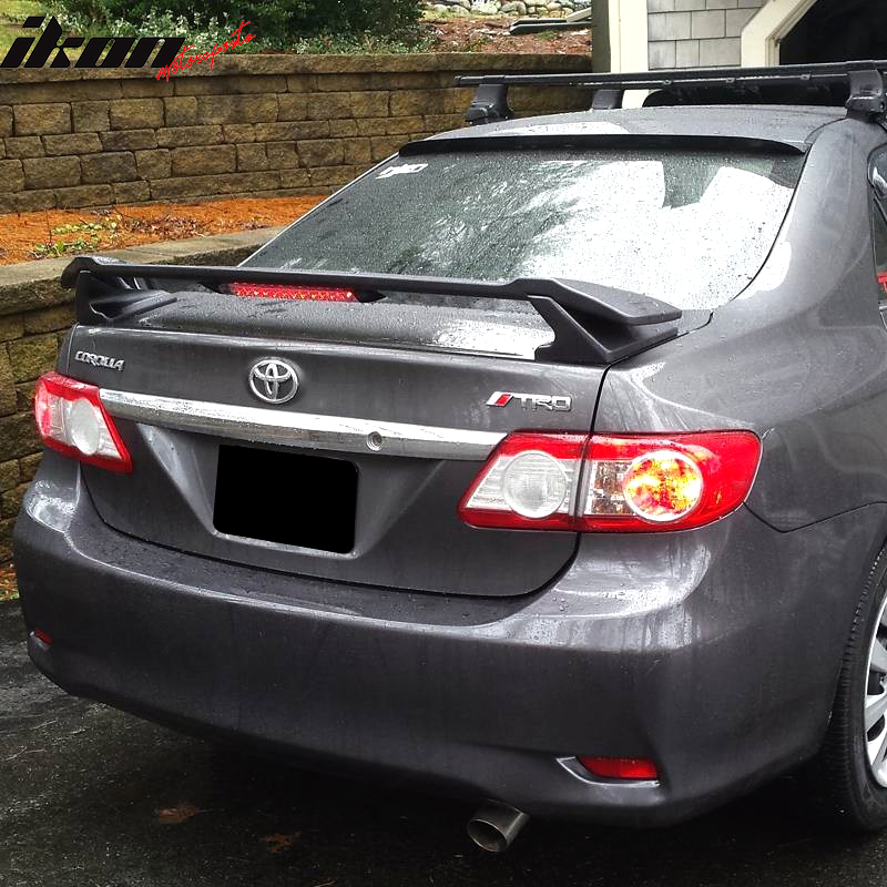 2009-2013 Corolla Sedan Sportivo Trunk Spoiler & LED Brake Light ABS