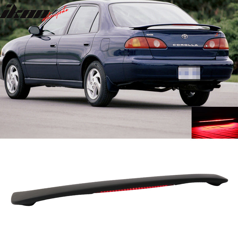 1998-2002 Toyota Corolla Rear Trunk Spoiler W/LED ABS