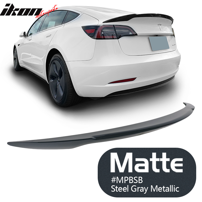 2017-2023 Tesla 3 Sedan 4-Door IKON V Trunk Spoiler ABS