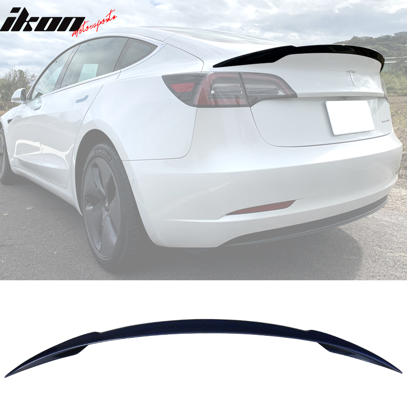 2017-2023 Tesla 3 Sedan 4-Door IKON V Trunk Spoiler ABS