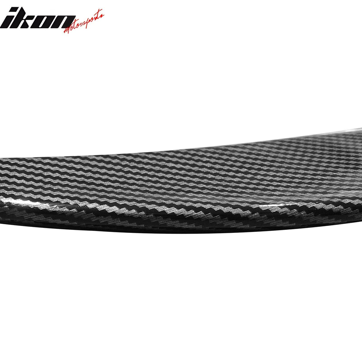 2024-Up Tesla Model 3 V Style Carbon Fiber Print Trunk Spoiler Lip ABS